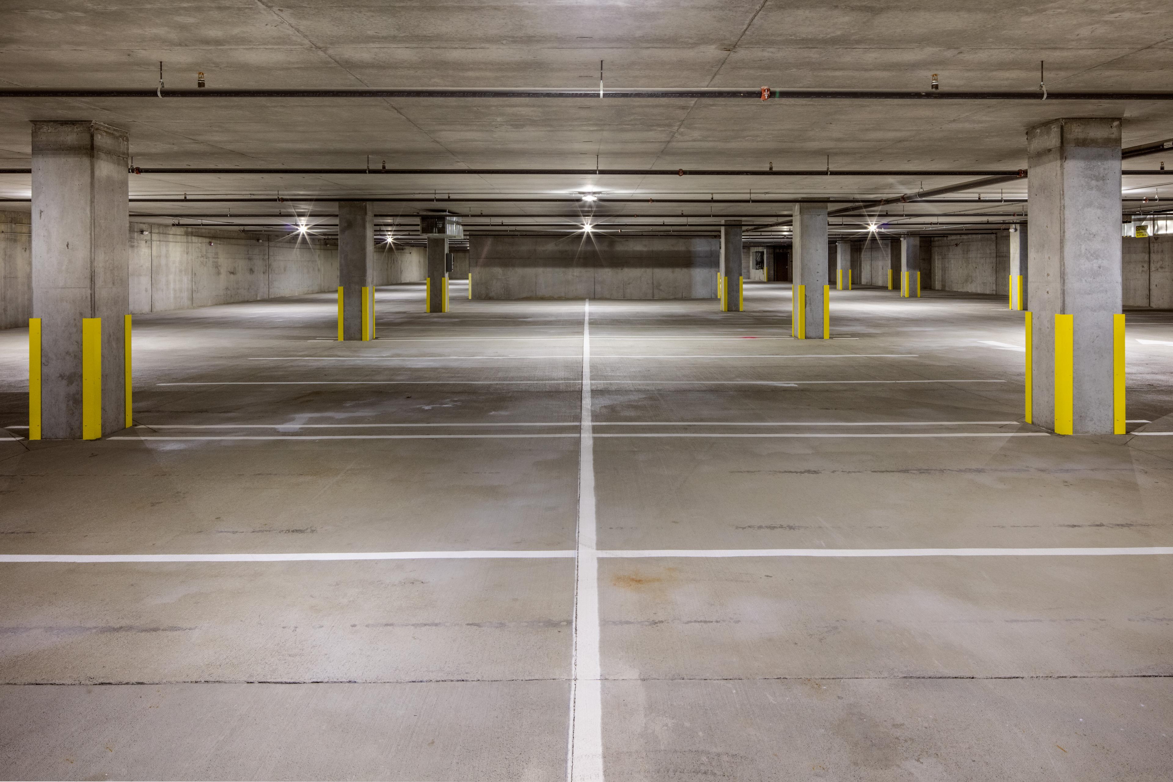 empty parking garage